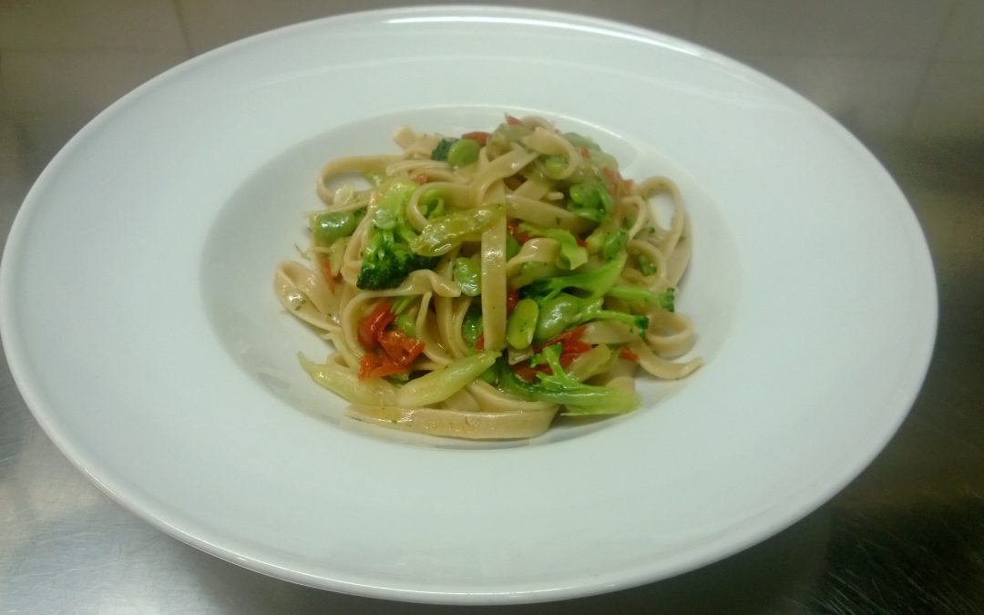 Pasta integrale con ortaggi