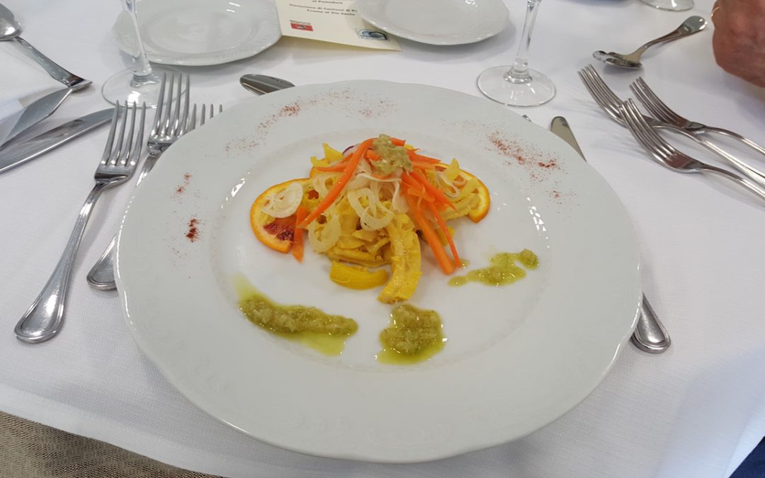 Insalata di trippa al profumo di zafferano